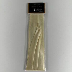 Bruno Capelo Men's Egg Shell 3 Pleat Hat Band Premium 2 End Hooks 100% Satin